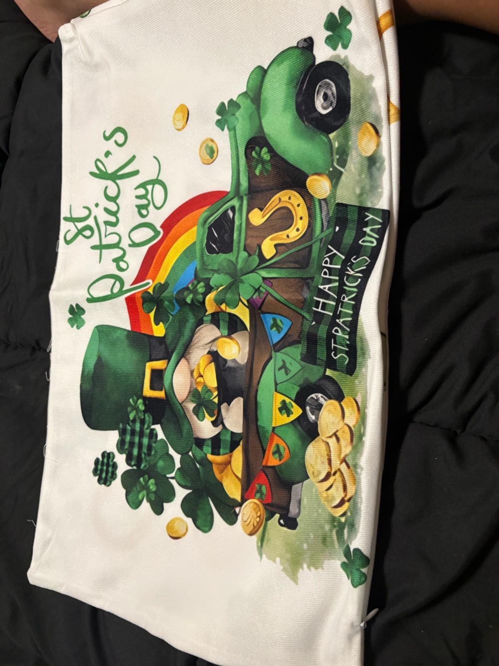 4 Pack St. Patrick's Day Green Gnome pillow Covers Festive party